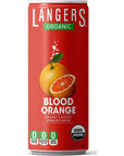 Langers Organic Flavored Sparkling Water Blood Orange 12 Ounce Pack of 8