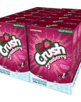 Crush Strawberry  Powder Drink Mix  12 boxes 72 sticks  Sugar Free  Delicious Makes 72 flavored water beverages