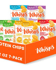 Whisps Cheese Crisps Variety Pack  Protein Chips  Healthy Snacks  Protein Snacks Gluten Free High Protein Low Carb Keto Food 7Flavor Variety 212 Oz 7 Pack