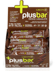 Greens Plusbar Energy Bars Chocolate Gluten Free Healthy Snacks with Organic Super Greens Superfoods  Dark Chocolate Vegan Dairy Free  Non GMO 8g Protein Meal Replacement Bars 12 Bars