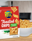 RITZ Toasted Chips Variety Pack with Cheddar Sour Cream and Onion and Original Crackers