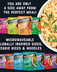 Sideaway Foods  Microwavable Cauliflower Rice Fresh Cauliflower Veggie Rice Low Carb Gluten Free Quick Prep Minute Rice 6 count  85oz Vegan Friendly Plant Based