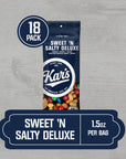 Kar’s Nuts Sweet ‘N Salty Deluxe Trail Mix, 1.5 oz Individual Snack Packs - Bulk Pack of 18, Gluten-Free Snacks