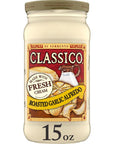 Classico Roasted Garlic Alfredo Pasta Sauce (15 oz Jar)