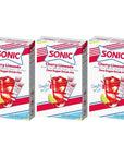 Sonic Singles to Go Powdered Drink Mix - 3 Boxes included (18 Sticks Total)