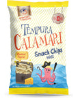 Swashbuckle Snacks Crispy Tempura Calamari Snack Chips Cheese Flavor 0.95oz (27g) - 5 pack, Made in Japan, Otsumami