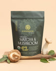 Sunwarrior Organic Matcha Mushroom Powder Supplement  Matcha  Mushroom Coffee Alternative Organic Blend of Ceremonial Grade Matcha and Adaptogenic Mushrooms  90g Pouch 30 Servings Be Well