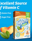 Wylers Light Singles To Go Powder Packets Water Drink Mix 96 Single Servings Peach Iced Tea 7 Ounce Pack of 12 564 Ounce