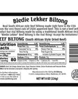 Bledie Lekker Biltong Sliced 8oz