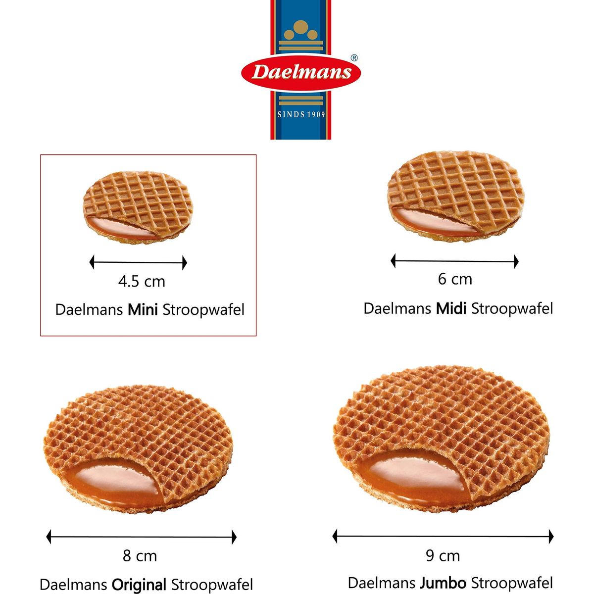 Daelmans Mini Caramel Wafer 200ct Stroopfwafels