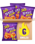 Takis Kettlez Fuego Spicy Potato Chips, Hot Chili Pepper Lime Flavored Hot Chips, Multipack 6 Individual Bags, 2.5 Ounces Each