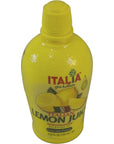 Italia Garden Italian Lemon Juice with Pure Lemon Essence 423 Fl Oz 125 Milliliter