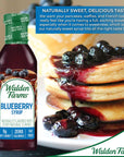 Walden Farms Blueberry Syrup 12 oz 2 Pack Sweet Syrup  Near Zero Fat Sugar and Calorie  For Pancakes Waffles French Toast Yogurt Oatmeal Lemonade Desserts Snacks Appetizers and Many More