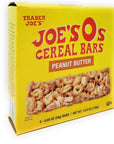 Generic Trader Joes Joes Os Cereal Bars Peanut Butter 5085oz24g Bars 423oz120g Pack of 2