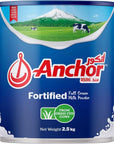 Anchor Milk Powder, Full Cream, Fortified with Vitamins - 2.5kg