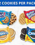 OREO Original, OREO Golden, CHIPS AHOY! & Nutter Butter Cookie Snacks Variety Pack, Christmas Cookies Stocking Stuffers, 56 Snack Packs (2 Cookies Per Pack)