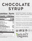 Wildly Organic Chocolate Syrup 20 Oz  Organic DairyFree Fair Trade NonGMO Kosher Vegan Premium Rich Chocolate Flavor  Perfect for Ice Cream Baking Coffee Chocolate Milk Mocha  Hot Cocoa  2 Ingredients Raw Cacao Powder  Raw Agave