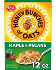 Post Honey Bunches of Oats Maple and Pecans Breakfast Cereal Honey Oats Cereal with Maple Flavor and Pecans 12 OZ Box