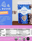 Lil Bucks Paleo Cereal - Sprouted Buckwheat Groats, Gluten Free Granola (CACAO, 3 Pack)