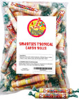 Smarties Tropical Flavor Candy Rolls 1 Pound Bag of Classic Candy Delights  Individually Wrapped Bulk Smarties Candies