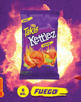 Takis Kettlez Fuego Potato Chips, Hot Chili Pepper and Lime Artificially Flavored Chips, 8 Ounce Bag