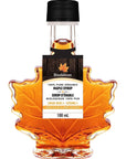 Biodélices 100 Pure Organic Maple Syrup 100 ml 338 Fl Oz  Premium Grade A  Quebecs Finest in Elegant Maple Leaf Bottle