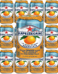 San Pellegrino Aranciata Orange 115 oz Pack of 12 with Bay Area Marketplace Napkins