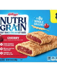 NutriGrain Soft Baked Breakfast Bars Made with Whole Grains Kids Snacks Cherry 6 Boxes 48 Bars