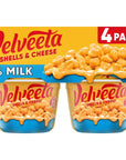 Velveeta Shells  Cheese Microwavable Macaroni and Cheese Cups with 2 Milk Cheese 4 ct Pack 219 oz Cups