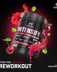 Caffeine Free Pre Workout Powder for Sport, Stim Free, Sugar Free Pump PreWorkout Supplement for Men & Women - Amino Acids, Citrulline Malate, Beta-Alanine, Taurine - Cherry Flavor, 25 Servings