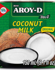 AroyD Coconut Milk Minisize 51 Fluid Ounce 150ml Pack of 6