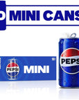 Pepsi Soda, Mini Cans, 7.5 Ounce (Pack of 10)