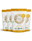 One Degree Organic Foods Sprouted Rolled Oats, USDA Organic, Non-GMO Gluten Free Oatmeal, 24 oz., 4 Pack