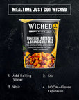 Wicked Kitchen Punchin Potatoes  Beans Chili Mac 6 Pack  Two Instant Mashed Potato Varieties and a Blend of Beans in a Punchy Chili Sauce  PlantBased Dairy Free and GMOFree