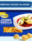 Chuster Jumbo Pasta Shells  Bulk 2 Pack 12oz Vitamin Enriched Macaroni Noodles For Meat Cheese  Butter Based Sauces  Our Shell Pasta Cooks In 15 Minutes  No Eggs Sodium GMO Cholesterol Kosher