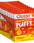 Quest Nutrition Crunchy Protein Puffs Cheddar 17g Protein 4g Carbs Gluten Free Baked 10 Count