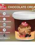 Premium Chocolate Spread -16 oz. - Rich & Creamy Pastry Filling, Breakfast Syrups & Toppings for Cakes, Cookies and Desserts - Dairy Free, Kosher - Chocolate Schmear By Baker’s Choice