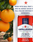 Sanpellegrino Zero Grams Added Sugar Italian Sparkling Drinks Sparkling Blood Orange Beverage 24 Pack of 1115 Fl Oz Cans