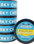 Werner Beef Jerky Chew Pack of 6  Shredded Beef Jerky Tins  Made in the USA