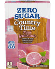 Country Time SugarFree Pink Lemonade Drink Mix 6 OntheGo Packets