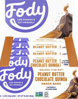 Fody Foods Vegan Protein Nut Bars, Peanut Butter Chocolate Quinoa Flavor, 6g Protein per Bar, Low FODMAP Certified, Gut & IBS Friendly, 12 Count