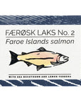 Fangst Faerosk Laks No2  Tinned Faroe Islands Salmon with Sea Buckthorn and Lemon Verbena  1 x 110g