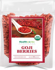 Healthworks Raw Goji Berries (32 Ounces / 2 Pound) | Certified Organic & Sun-Dried | Keto, Vegan & Non-GMO | Baking, Teas & Smoothies | Antioxidant Superfood