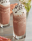 Ghirardelli Premium Frappe Mix Variety Mocha Flavored Coffee Added and Chocolate Flavored No Coffee Added with Ghirardelli Stamped Barista Spoon