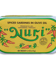 NURI Portuguese Sardines in Spiced Olive Oil  2 Pack  44 oz cans