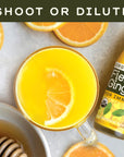 Greenhouse Juice Organic Fiery Ginger Wellness Shots 3Count 60ml Glass Bottles  Vegan  GlutenFree