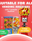 Gumballs for Gumball Machine  1 Inch Double Bubble Gumballs  Cherry Flavored Bubble Gum Red Gumballs  Kids Gum  Bulk Gum Balls 17 Lb  Chewing Gum