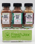 FreshJax Organic Surf n' Turf Seasonings Gift Set  - 3 Sampler