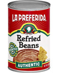 La Preferida Authentic Refried Pinto Beans  Homemade taste of traditional creamy frijoles refritos 4 simple ingredient 16 oz Pack of 6