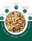 Hubs Peanuts Premium Salted Virginia Nuts  Irresistible Crunch  Flavored Nuts  NonGMO Gluten Free  XXL Peanuts from Top 1 Crop  Reusable Tin  Perfect Snack for Any Occasion  2 x 40oz Cans